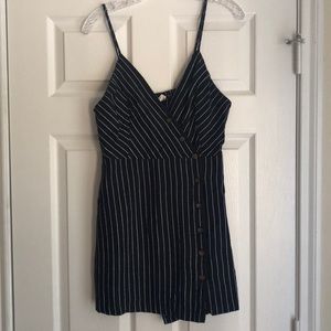 LA Hearts striped button dress